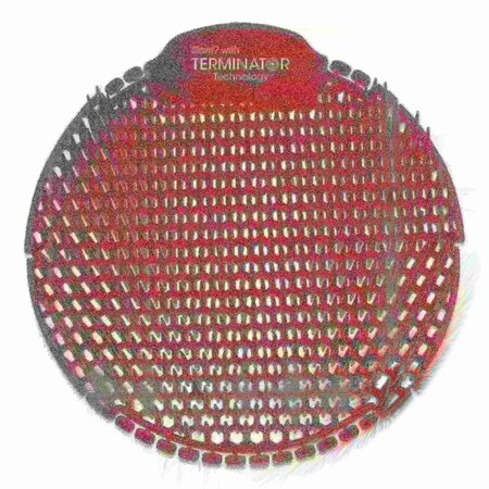 Fresh Products Slant7 with Terminator Urinal Screen, Evergreen Scent, Red, PK30 PK S7-F-005I030M-82-AAA10-00